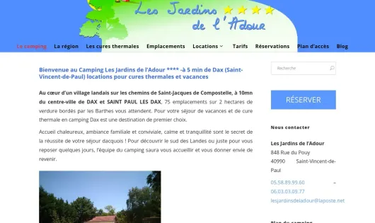 CAMPING LES JARDINS DE L'ADOUR