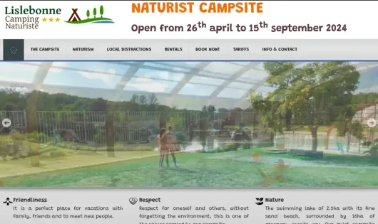 CAMPING NATURISTE DU LAC DE LISLEBONNE