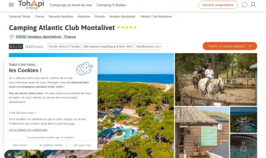 CAMPING ATLANTIC CLUB DE MONTALIVET