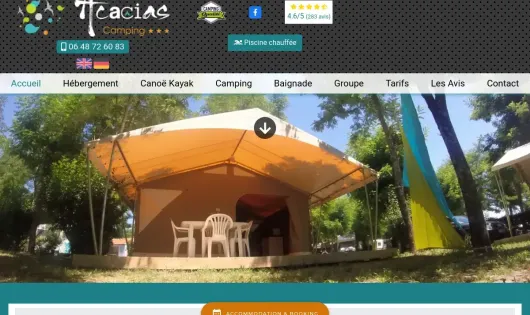 CAMPING ACACIAS EN SUD ARDÈCHE