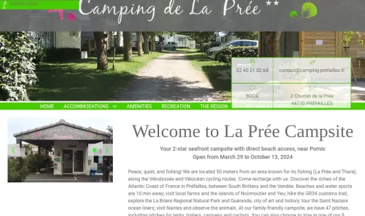 CAMPING DE LA PRÉE