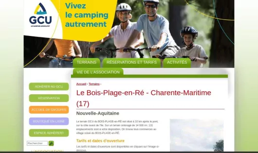 CAMPING GCU LE BOIS-PLAGE-EN-RÉ