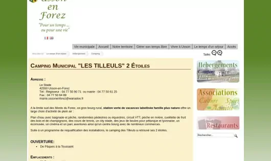 CAMPING MUNICIPAL LES TILLEULS